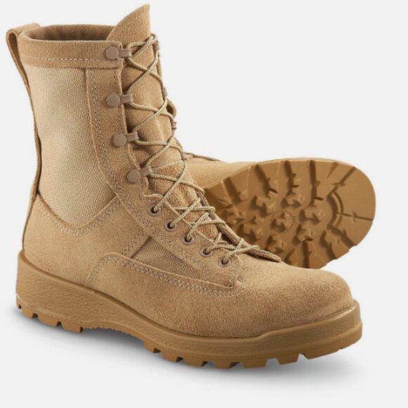 MCRAE TEMPERATE WEATHER TAN VIBRAM SOLE SPEED LACES sz5W WIDE BOOTS NM 31996 main image 10
